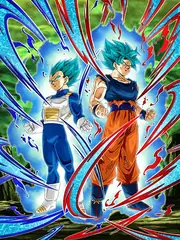 Super Saiyan God SS Goku & Super Saiyan God SS Vegeta