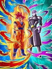 Hit & Super Saiyan God Goku