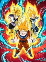 Super Saiyan Goku & Super Saiyan Vegeta & Super Saiyan Trunks (Teen)