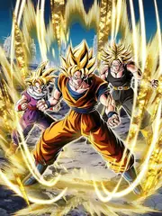 Super Saiyan Goku & Super Saiyan Gohan (Youth) &
Super Saiyan Trunks (Teen)
